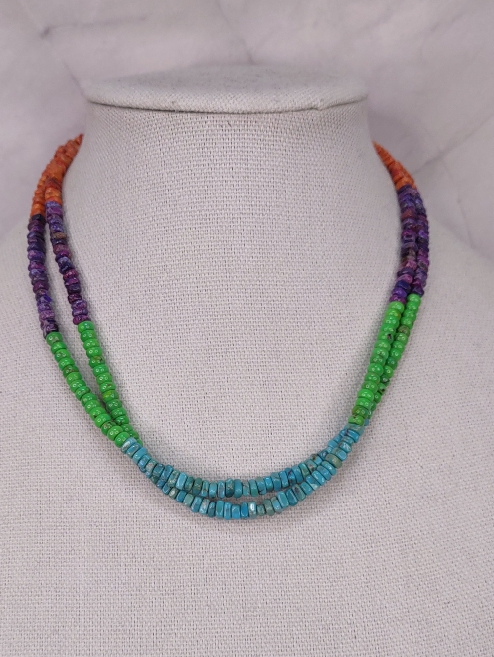 Jay King Multicolor Turquoise/Spiney Oyster Necklace